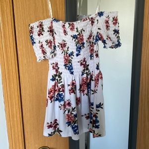 rue21 off shoulder floral shirt